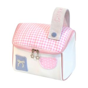 NEXTYOO Dopamine Color Makeup Bag Large Capacity House Shape Cosmetic Bag Waterproof Portable Washing Bag Travel Use