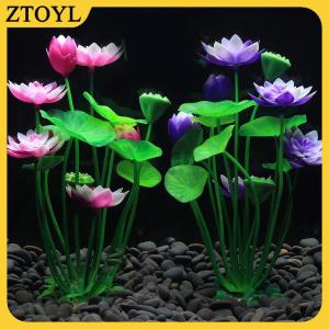 ZTOYL Bể cá nhân tạo sen cây trang trí bể cá cảnh quan nước cỏ đồ trang trí thủy sản mô phỏng nhà máy hoa Nguồn cung cấp