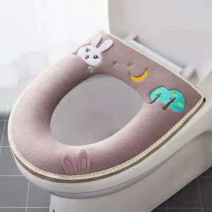 🔥**พร้อมจัดส่ง**🔥 เบาะรองนั่งชักโครก ที่รองนั่งชักโครก มีซิป ด้านล่างหุ้มหนัง PU กันน้ำ นุ่มสบาย