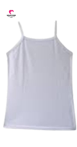 Tanktop Anak Perempuan Warna Hitam Dan Putih Polos Bahan katun Usia 6-12 Th Singlet Anak Remaja Dalaman Anak Cewek Atasan Tengtop Adem Nyaman Dipakai Ukuran Size M L XL