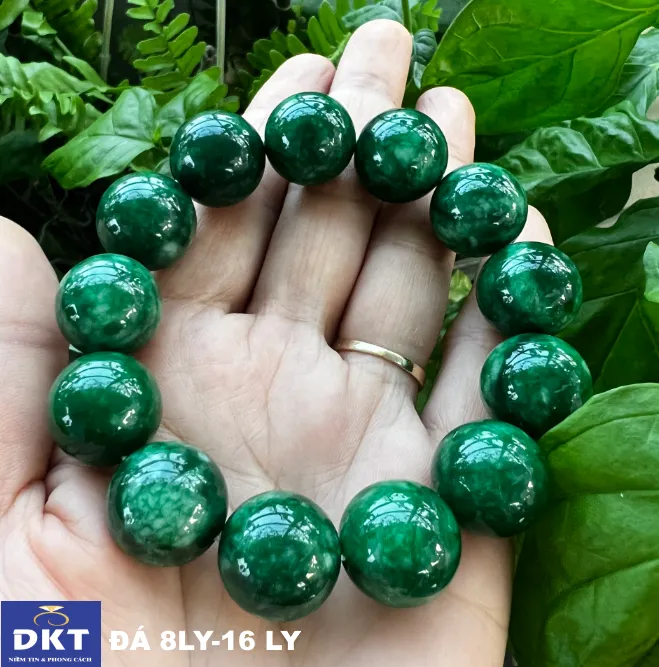 🍁(Chuyên Sỉ Cẩm Thạch ) Chuỗi Vòng tay cẩm thạch sơn thủy tự nhiên 8LY ...