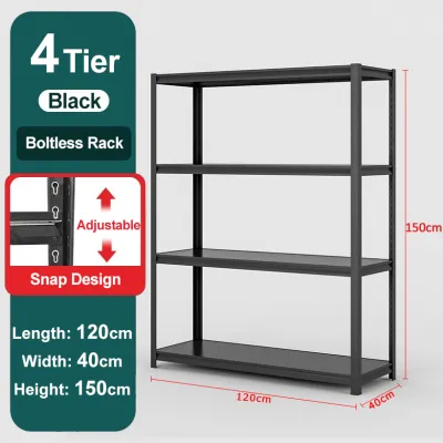 Sofya Adjustable Rak Besi 5/6Tier Metal Boltless Rack Kitchen Rack Store Storage Rack Warehouse Serbaguna Bertingka Home Heavy Duty Rack 置物架 货架