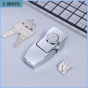 【E-WOITD】 Dk604 Buckle Lock Stainless Steel Cabinet Latch Drawer Security Toggle Lock With Two Keys