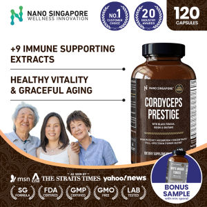 Cordyceps Reishi Supplement - Triple A Cordyceps Prestige w/ Reishi + Shiitake and Lions Mane Mushroom (120 caps) | Free Shipping