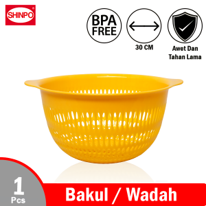 SHINPO Bakul / Wakul Bulat Plastik Diameter 30 CM Saringan Keranjang Fuji Round Basket Strainer BPA Free SPO-SIP-241L