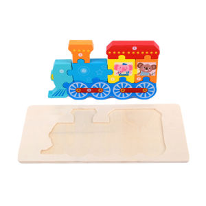 BKKมัลติฟังก์ชั่ ทำจากไม้ ของขวัญวันคริสต์มาส ของเล่นมอนเตสซอรี่ กระดานปริศนาตัวต่อ ปริศนาไม้ปริศนา เกมปริศนาเด็ก  สำหรับเด็กวัยหัดเด