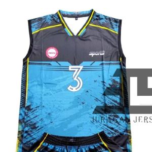 Setelan dan atasan jersey bola voli singlet tanpa lengan pria wanita uniseks 3012 Fullprinting sublimation size M L XL XXL