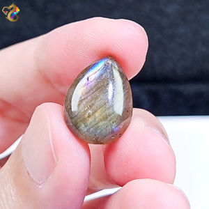 Collectors Grade Tear Drop Black Colorful Labradorite Pendant