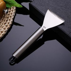 BESTOURO Thép không gỉ Dụng cụ loại bỏ vảy cá Dễ dàng cơ động Tay cầm trơn tru Dụng cụ cạo vảy cá Nhanh chóng chuẩn bị cá Dụng cụ hải sản Dụng cụ nhà bếp