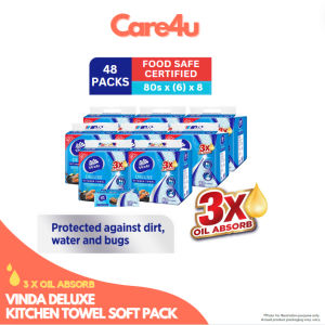 [Carton]VINDA Deluxe Kitchen Towel remove oil 3X 8packs