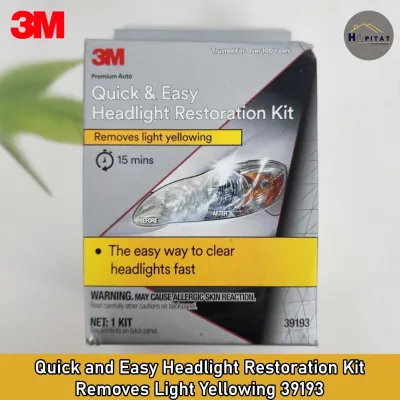 {3M®} Headlight Restoration Kit Restore & Protect 39194 / Quick & Easy 39193 ชุดขัดเงาไฟหน้ารถ