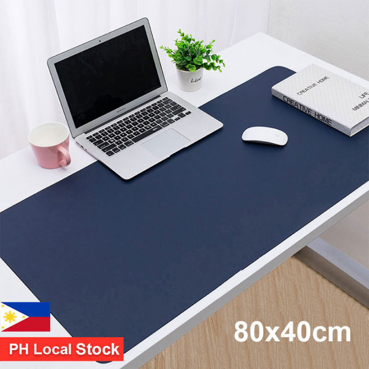【Local Stock】Large Size Office Desk Protector Mat PU Leather Waterproof