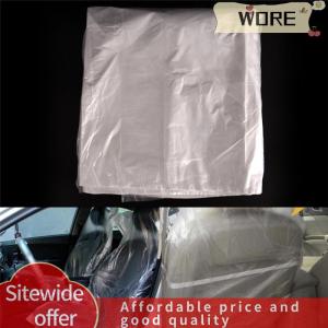 WORE ที่คลุมเบาะรถพลาสติกแบบใช้แล้วทิ้ง10ชิ้นอุปกรณ์ป้องกันพลาสติกสำหรับรถนำรถไปจอด