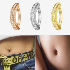 Navel Piercing Rings Belly Button Rings Stainless Steel Belly Button Ring Belly Piercing Navel Ring for Belly