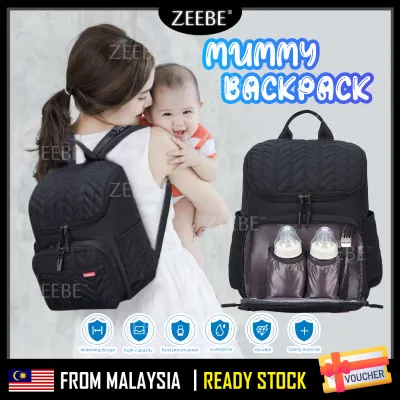 ZEEBE Multifunction Large Capacity Mother Bag Women Backpack Ori Insular Mummy Backpack Baby Maternity Nappy Diaper Bag