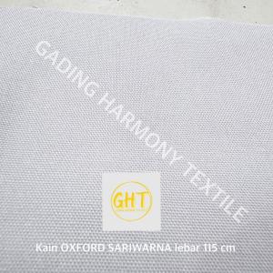 ( per setengah meter ) kain OXFORD SARIWARNA lebar 115 cm oxpot ospot sari warna katun tetoron rayon bahan baju kemeja hem atasan seragam sekolah sd smp sma pramuka pembina penggalang kerja fashion gamis kaftan koko tunik masker dress kerudung jilbab