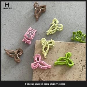 Hayating Colorful Princess Head Mini Small Bow Clip Metal Hair Accessories Broken Hair Bangs Clip Headdress