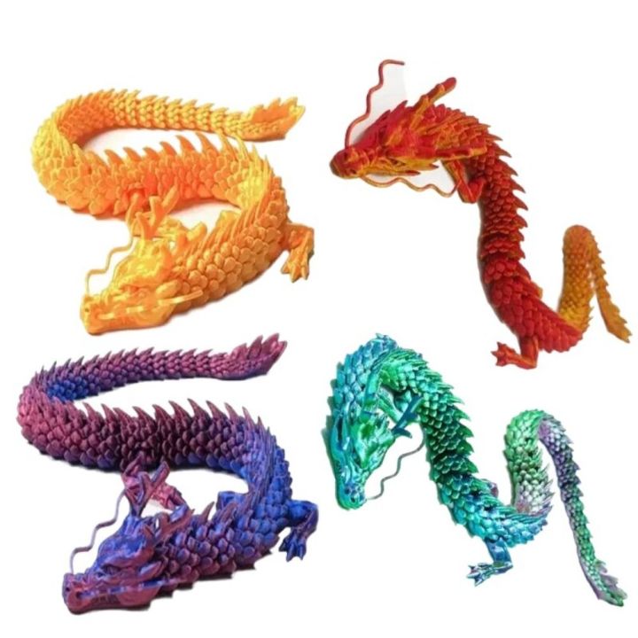 VICENDA 3D Articulated Chinese Dragon Long Printed Chinese Dragon ...