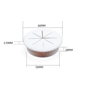 10Pcs Computer Table Wire Hole Cover Office Desk Wire Grommet Table Cord Passing Box 50/60mm