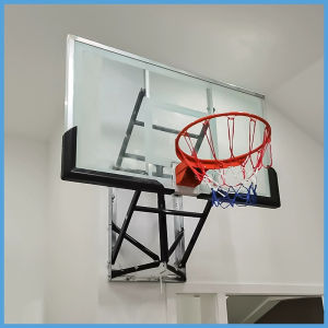 Adult Heavy Duty Wall-Mount Basketball Hoop Height Adjustable Dunkable Frame 140x80cm Large Backboard Indoor Training Stand