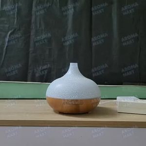 Máy Xông Tinh Dầu Bí Ngô Cổ Cao Vân Rạn cỡ lớn 550ml kèm Remote điều khiển AROMA MATE