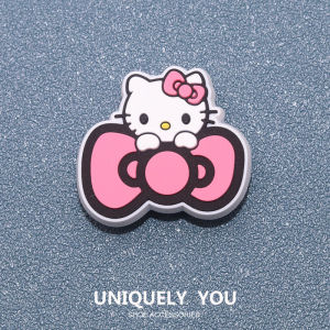 Jibbitz cross hello  charm Shoe Buckle Shoes Flower Cute Cartoon KT Cat ins Fashion Shoes Accessories