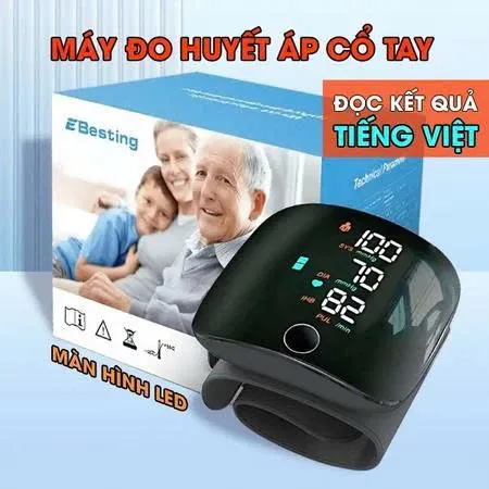 Máy đo huyêt áp cổ tay cảnh báo bất thường