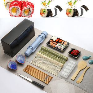 11 PCS Japanese Sushi Molder DIY Sushi Maker Set Press Shape Maker Rice Roll Kit Sushi Press Maker