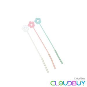 Reusable Silicone Straw Cleaner Brush Straw Cleaning Brush Extra Long Straw Brush