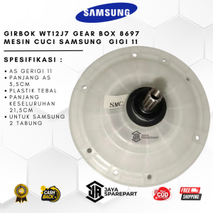 GIRBOK WT12J7 GEAR BOX 8697 MESIN CUCI SAMSUNG GIGI 11 | Alat Mesin Cuci Gearbok