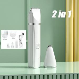 4 In 1 Pet Hair Trimmer Nail Grinder Grooming Clipper Wireless Pet Hair Razor Dogs Cat Hair Shaver