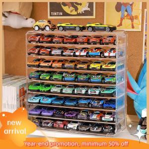 huhe โมเดลรถกล่องโชว์1 64อะคริลิครูปรถยนต์ชุดของเล่นสำหรับสะสม (ไม่มีรถ)