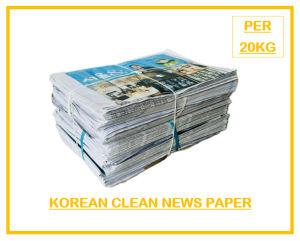 NEWSPAPER (KOREAN) (CLEAN) UNUSED NEWSPAPER PER 10KG