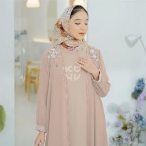 Koyu Hijab Outer Ceruty Premium Eid Series Alwa (Outer Only)