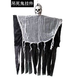 Đồ trang trí kinh dị Halloween đạo cụ ma treo trang trí cho quán bar phòng thoát hiểm địa điểm tổ chức sự kiện đồ trang trí hình đầu lâu treo.