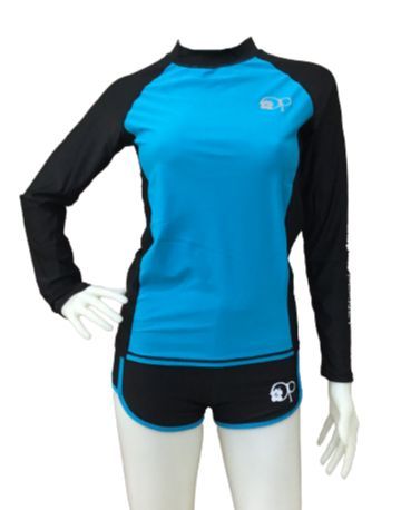 S2 #120 Womens Long sleeve Rash guard Two Piece Sun Protection