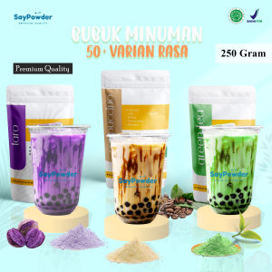 BUBUK MINUMAN 250 GRAM MINUMAN KEKINIAN PREMIUM UNTUK FRANCHISE BAHAN BAKU SERBUK MINUMAN ANEKA RASA