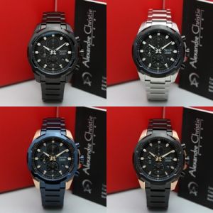 Jam Tangan Pria Alexandre Christie AC 6523 AC6523 AC6596 AC 6596 Original Garansi Resmi 1 Tahun - Stainless