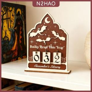 N2HAO  Cuốn sách bằng gỗ đọc năm nay truy cập đọc thách thức theo dõi giá sách Câu lạc bộ Lớp học trang trí năm mới quà tặng cho gia đình MỌT SÁCH