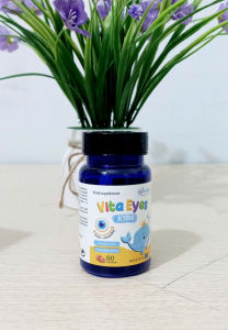 Viên nhai bổ mắt Vita Eyes Kids Chính Hãng - Tăng cường thị lực cho mắt  sáng mắt  giảm khô mắt  nháy mắt ở trẻ - Hộp 60 viên - đầy đủ tem  mã