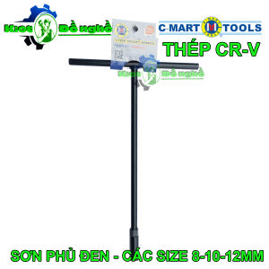 Tay vặn chữ T8 T10 T12 C-MART F0094 sơn phủ màu đen - KIOT ĐỒ NGHỀ