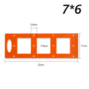 Electrician 86 Type Wire Box Template Aluminum Alloy Socket Wire Box Trimming Machine Slot and Square Hole Template Installation