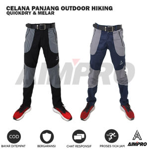 Celana Gunung Quickdry - Celana Outdoor Panjang - Celana Hiking - Celana Panjang Hiking - Celana Exstrech Aimpro Trabas