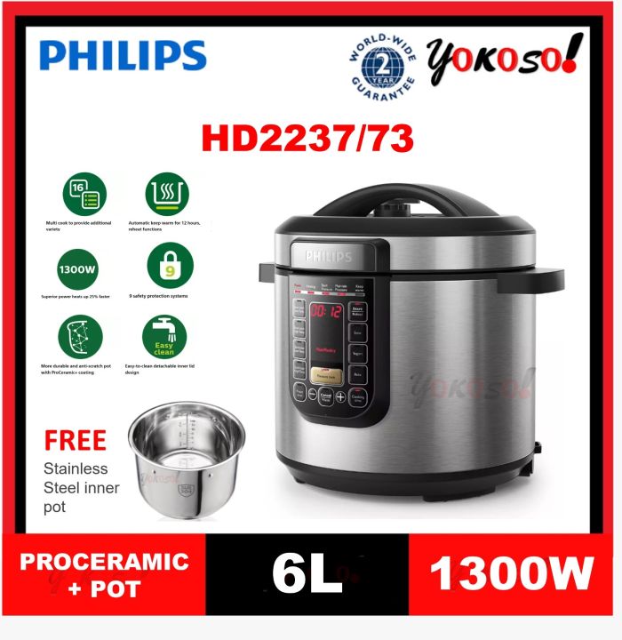 PHILIPS HD2237 ALL-IN-ONE COOKER 6L MULTI COOKER PRESSURE - Main Image