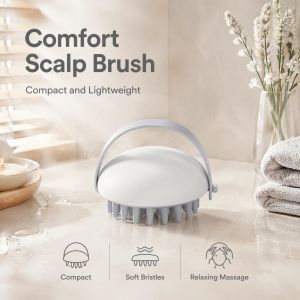 Silicone Scalp Massager Shampoo Brush ABS TPR Anti-slip Hair Washing Comb Wet Dry Use Detangling Head Massage Brush With Hock2026