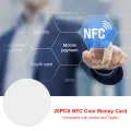 20 Chiếc Chip NFC215 Thẻ Tiền Xu NFC Cho Nhãn Dán Diễn Đàn Amiibo TagMo. 