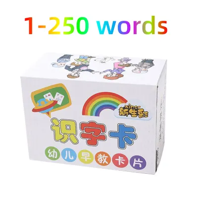 SG Stock EmmAmy® 250pcs Newest Chinese Words Flash Card Kids Baby Memory Game Educational Toys 中文识字卡片