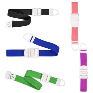 6-Pack Snap-On Tourniquet with Blue and Red Straps for Hemostasis and Other Emergency Situations – Quick Release Reusable Portable Ideal for Outdoor and Everyday Use
