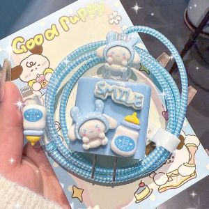 Bonnie Cathy Vỏ Bảo Vệ Cáp Dữ Liệu Hoạt Hình Dễ Thương Cho Bộ Sạc iPhone Cho Apple