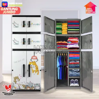 Jumbo Miami Orlando Gantung Lemari Plastik Susun Motif Karakter Lemari Plastik Kunci LEMARI PLASTIK GANTUNG MIAMI MR PLAST PREMIUM LEMARI SERBAGUNA